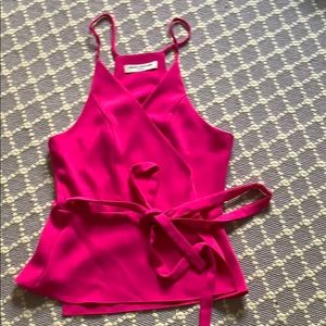 Amanda Uprichard fuchsia blouse